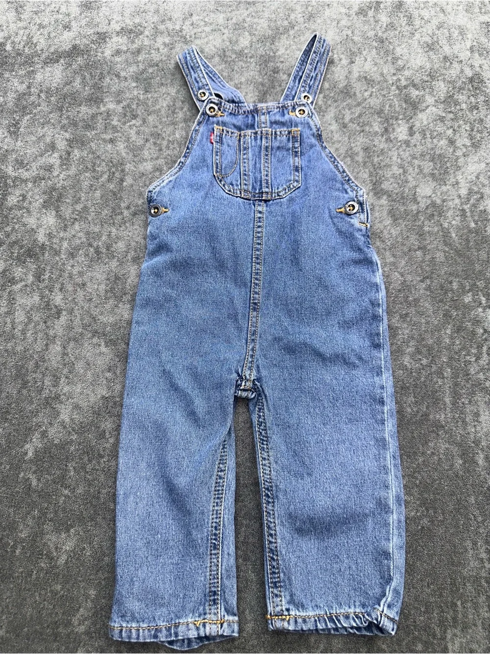 Levi's Kids Light Blue Denim Overalls with Front Pocket